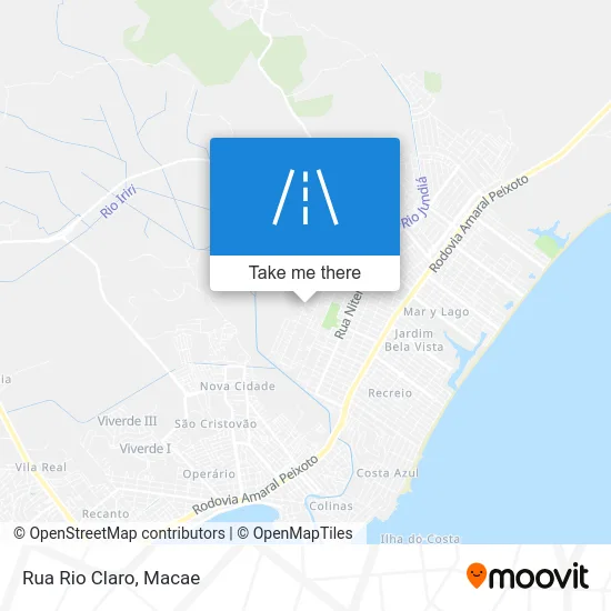 Rua Rio Claro map