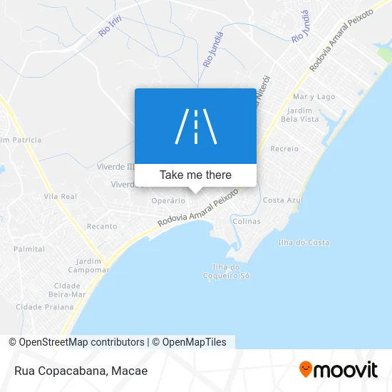 Rua Copacabana map