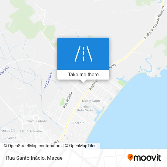 Rua Santo Inácio map