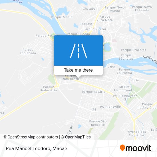 Rua Manoel Teodoro map