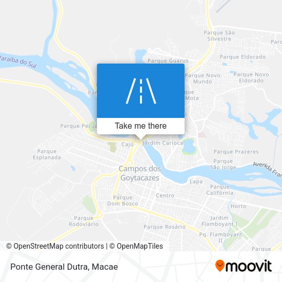 Ponte General Dutra map