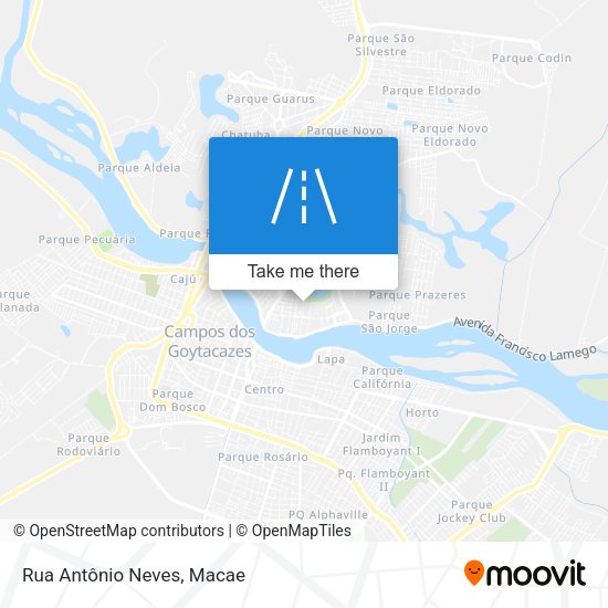 Rua Antônio Neves map