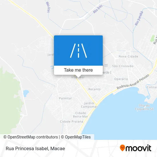 Rua Princesa Isabel map