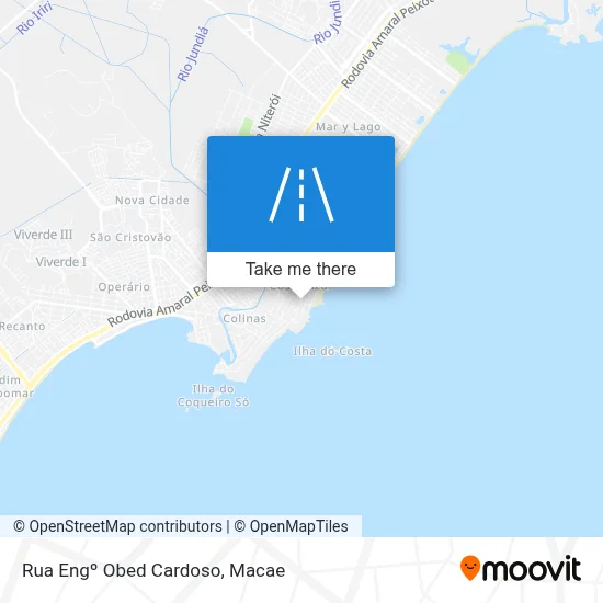 Rua Engº Obed Cardoso map