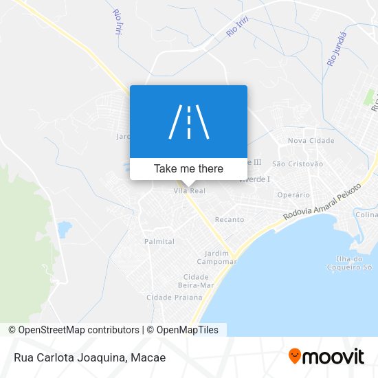 Rua Carlota Joaquina map
