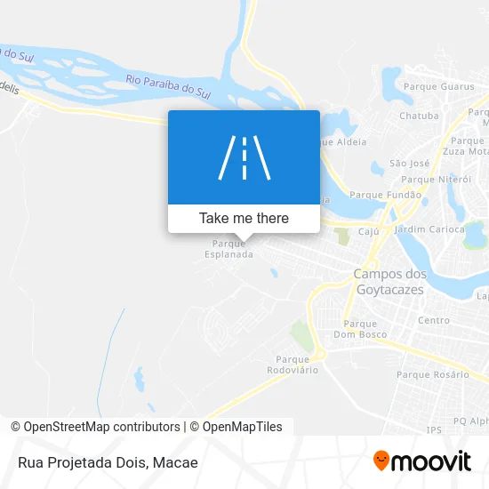 Rua Projetada Dois map