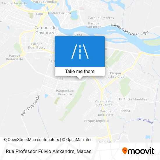 Rua Professor Fúlvio Alexandre map