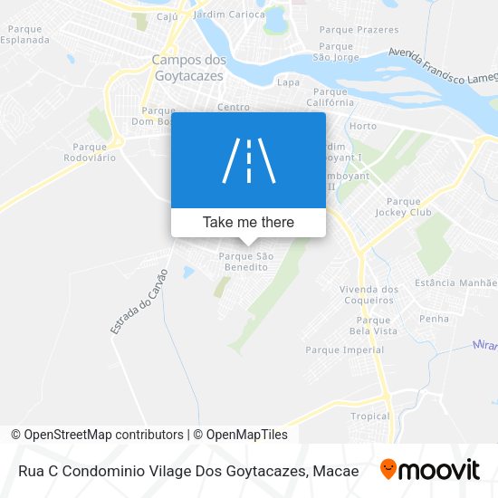 Rua C Condominio Vilage Dos Goytacazes map