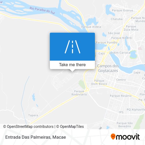 Entrada Das Palmeiras map