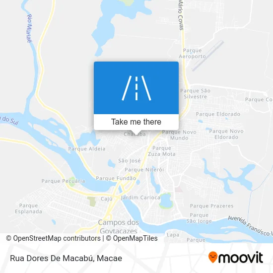 Rua Dores De Macabú map