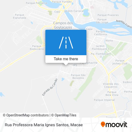 Rua Professora Maria Ignes Santos map