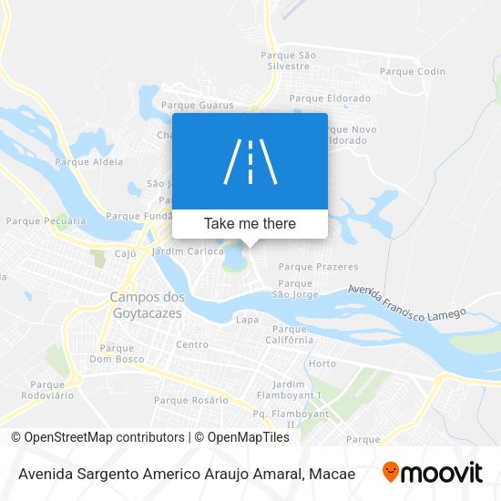 Avenida Sargento Americo Araujo Amaral map