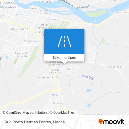 Rua Poeta Hermes Fontes map