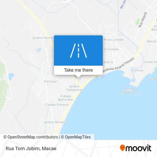 Rua Tom Jobim map