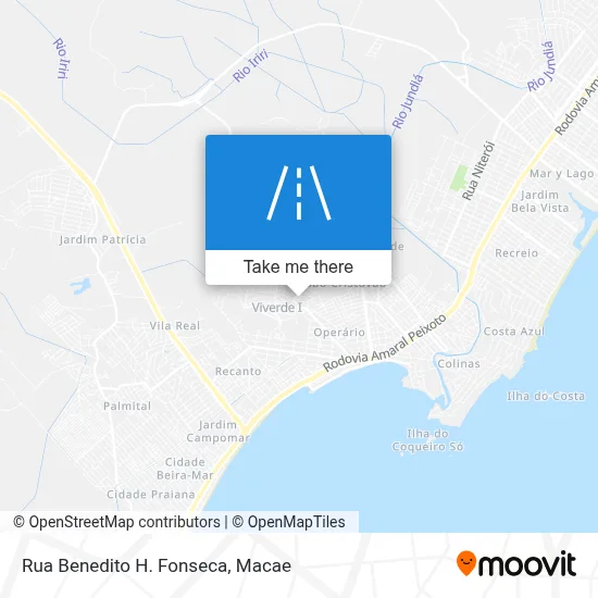 Rua Benedito H. Fonseca map