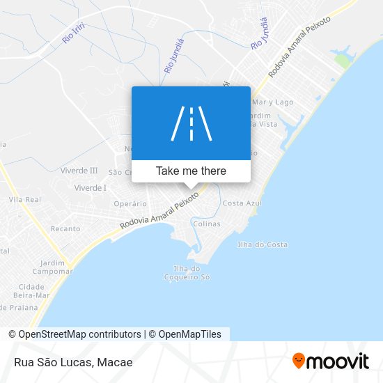 Rua São Lucas map