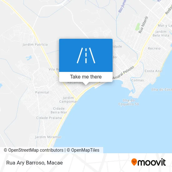Rua Ary Barroso map