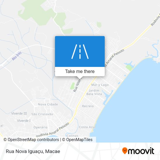 Rua Nova Iguaçu map