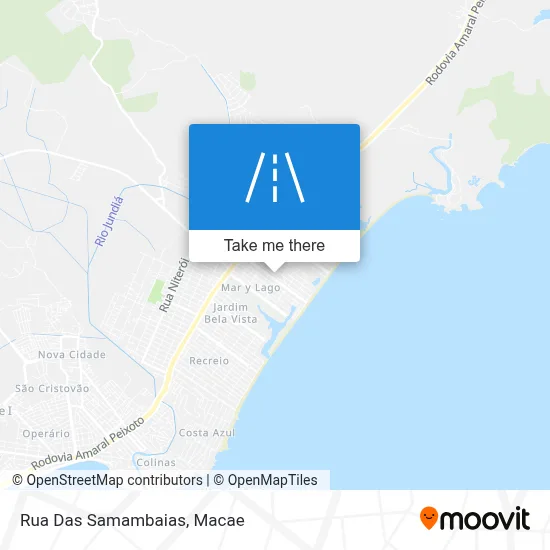 Rua Das Samambaias map