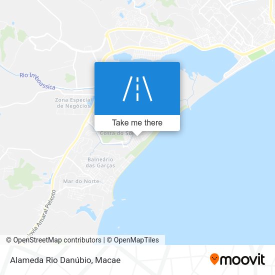 Alameda Rio Danúbio map