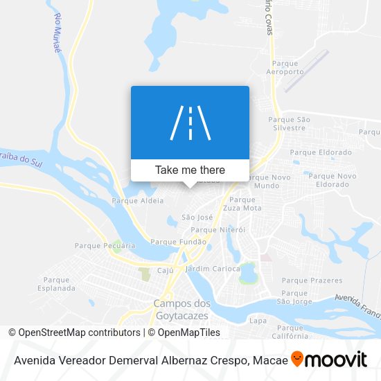 Avenida Vereador Demerval Albernaz Crespo map