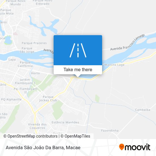 Avenida São João Da Barra map