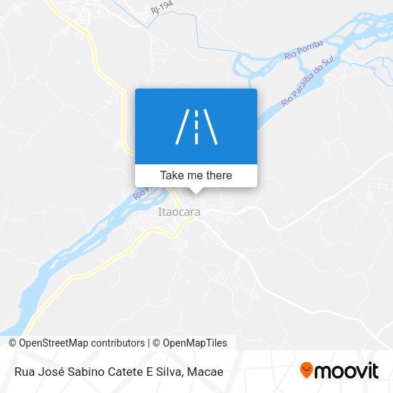 Rua José Sabino Catete E Silva map