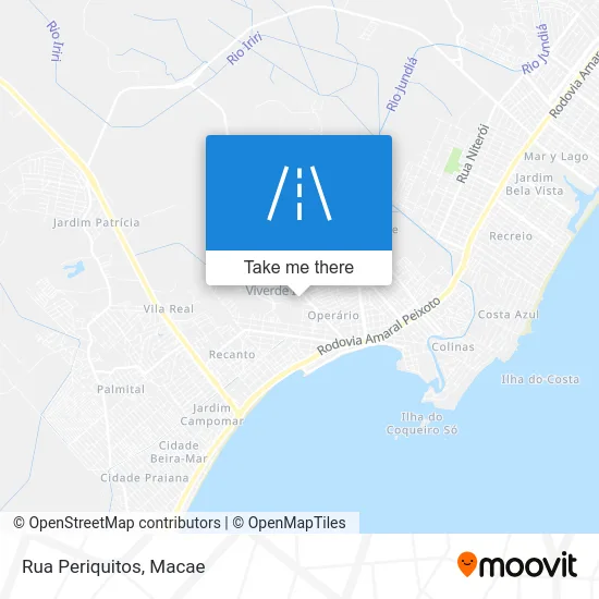Rua Periquitos map