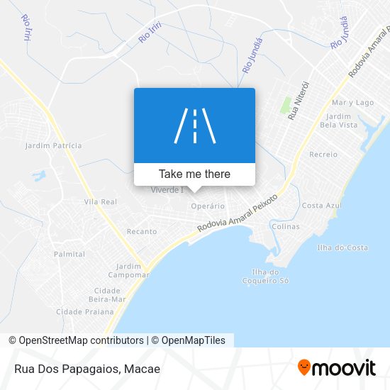 Rua Dos Papagaios map