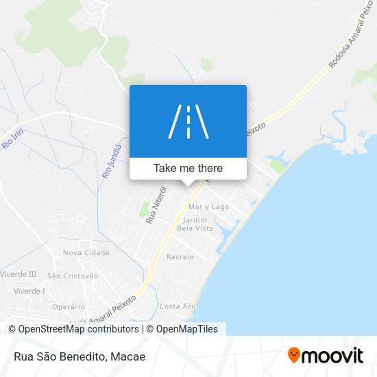 Rua São Benedito map