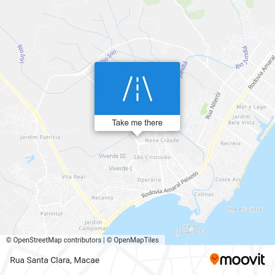 Rua Santa Clara map