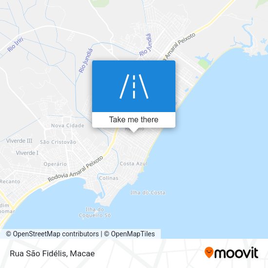 Rua São Fidélis map