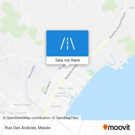 Rua Das Acácias map