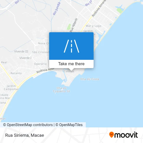 Rua Siriema map