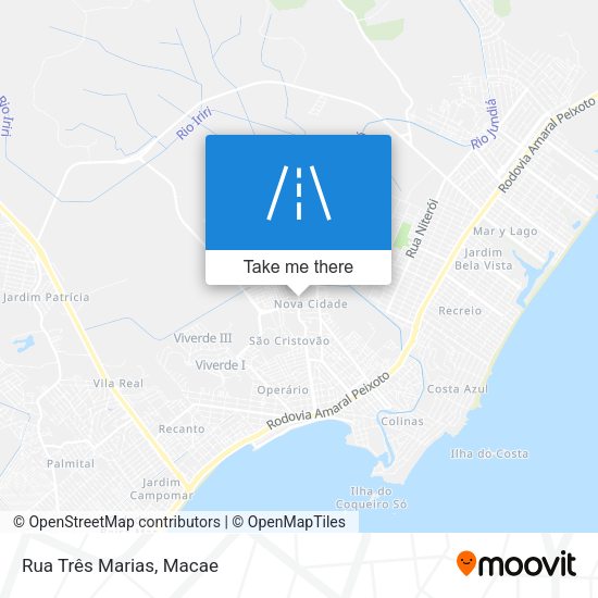 Rua Três Marias map