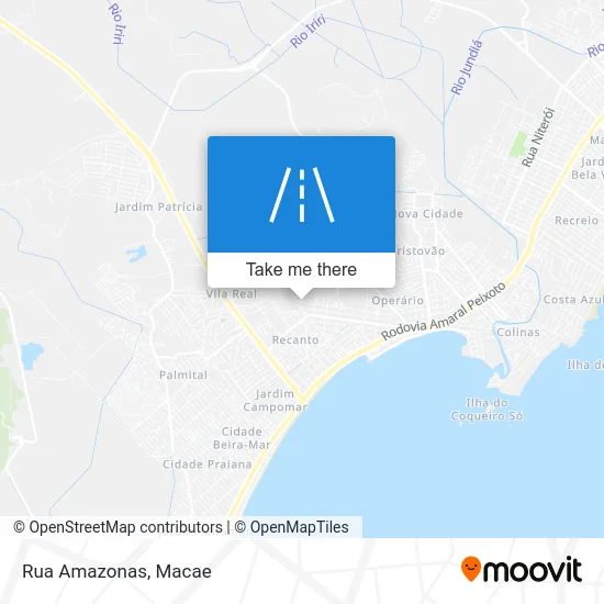 Rua Amazonas map