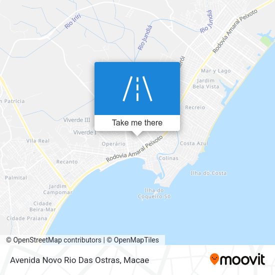 Avenida Novo Rio Das Ostras map