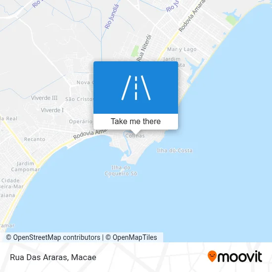 Rua Das Araras map
