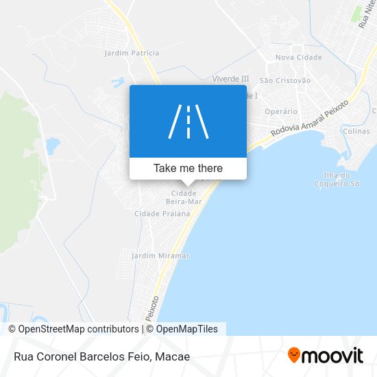 Rua Coronel Barcelos Feio map