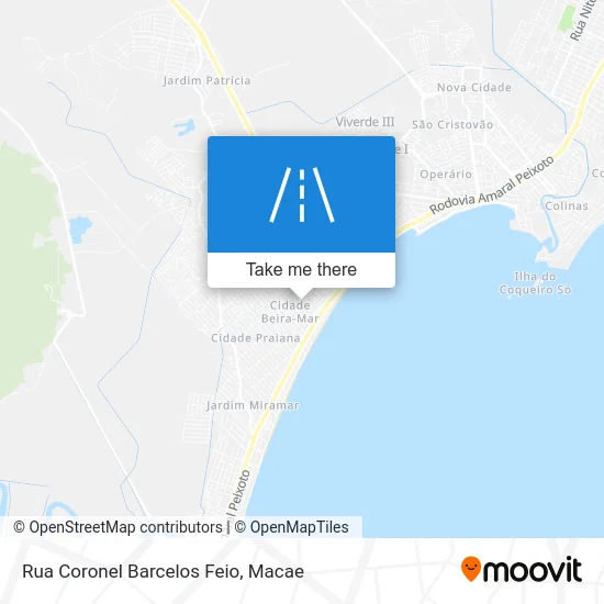 Rua Coronel Barcelos Feio map