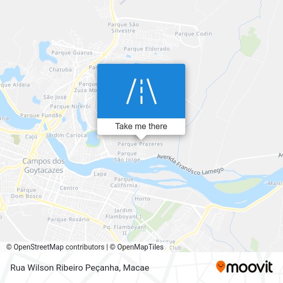 Rua Wilson Ribeiro Peçanha map