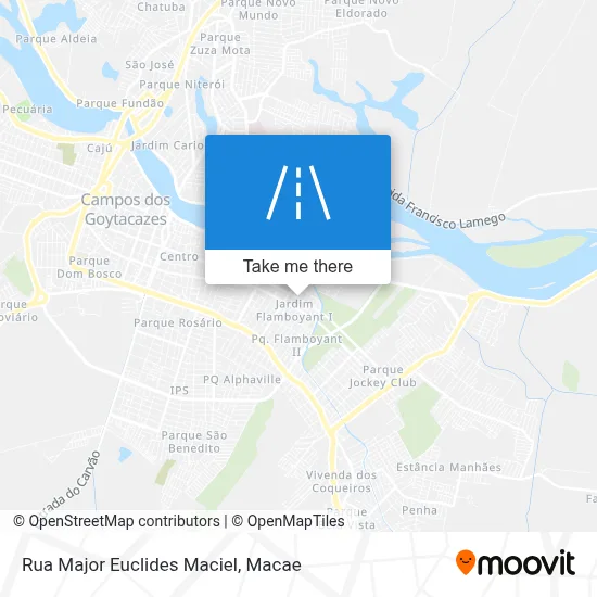 Rua Major Euclides Maciel map