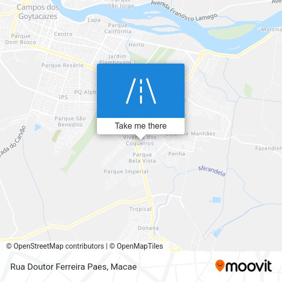 Rua Doutor Ferreira Paes map