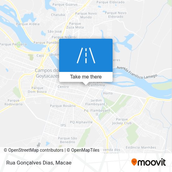 Rua Gonçalves Dias map