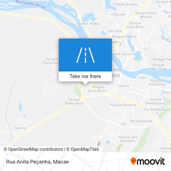 Rua Anita Peçanha map