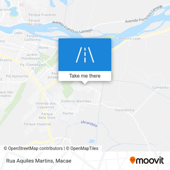 Rua Aquiles Martins map