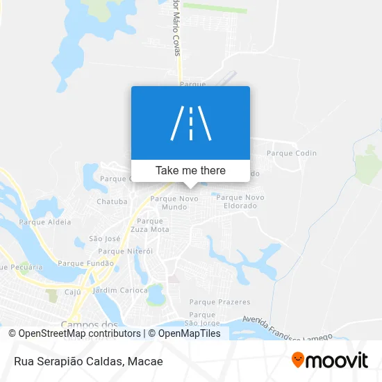 Rua Serapião Caldas map