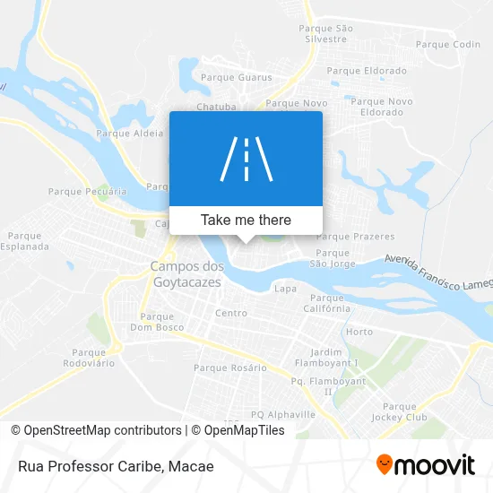 Rua Professor Caribe map