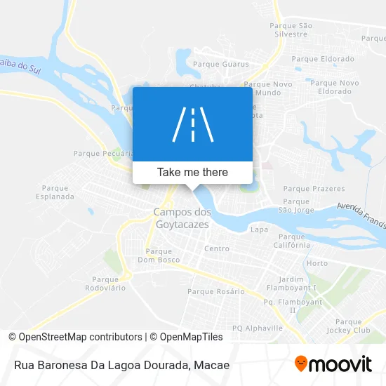 Rua Baronesa Da Lagoa Dourada map