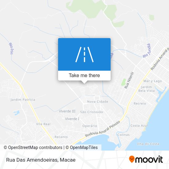 Rua Das Amendoeiras map